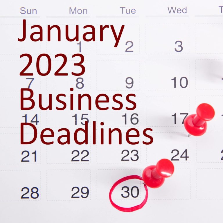 2023 Business Deadlines